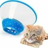Unbranded Pet Cone Recovery Dog Cone Réglable Collier Pour Chien Collier Rembourré Clair Avec Bord Souple Respirant, Cône De Chiot En Plastique Protéger La Récupération De La Chirurgie Du Cou