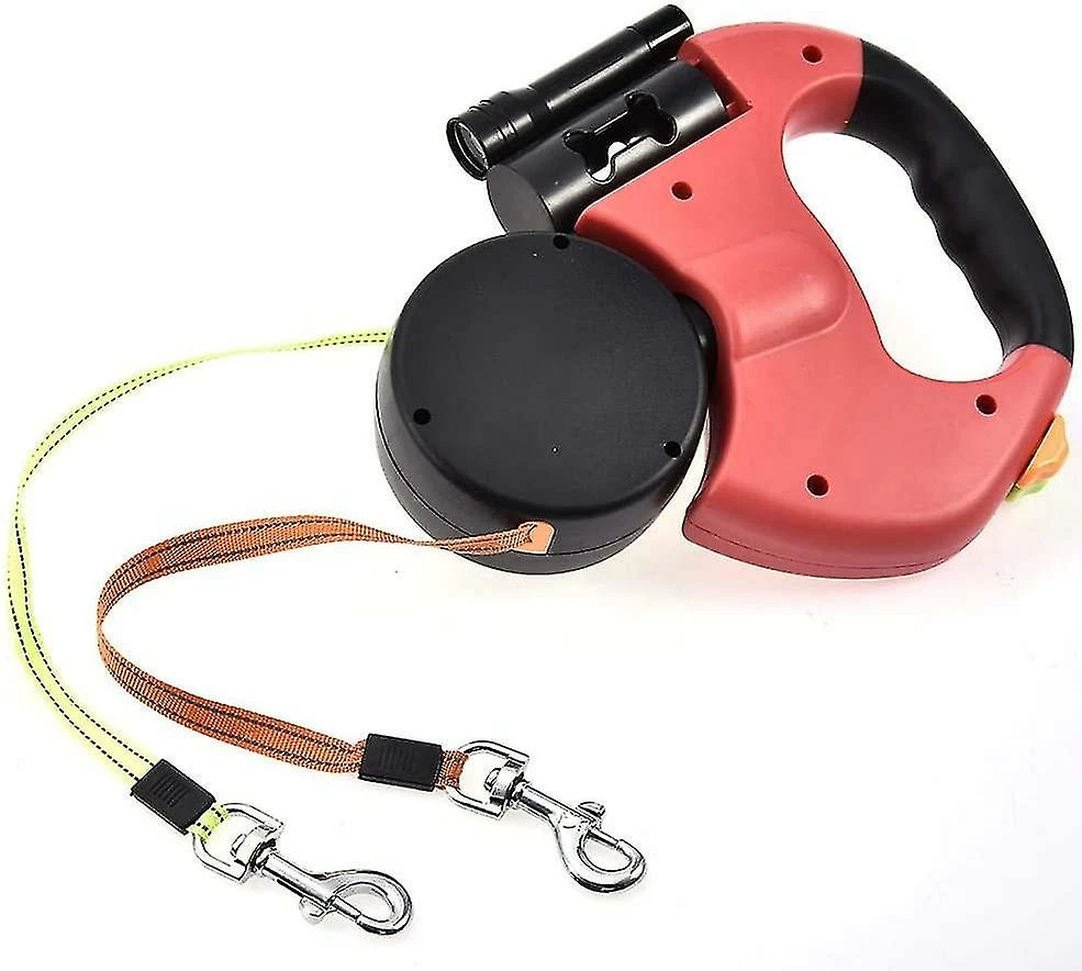 Unbranded Double Laisse Rétractable Pour Chien Double Doggie Pet Leash Dog Leash Automatique Chien Rétractable Corde De Laisse Rétractable Laisse Rétractable Avec Distributeur De Déchets Pour Chien Et Flash 2 Unbranded Double Laisse Rétractable Pour Chien Double Doggie Pet Leash Dog Leash Automatique Chien Rétractable Corde De Laisse Rétractable Laisse Rétractable Avec Distributeur De Déchets Pour Chien Et Flash – Image 2