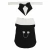 Unbranded Dog Suit Soft Breathable Fashionable Bow Tie Puppy Costume For Wedding Birthday Party Black