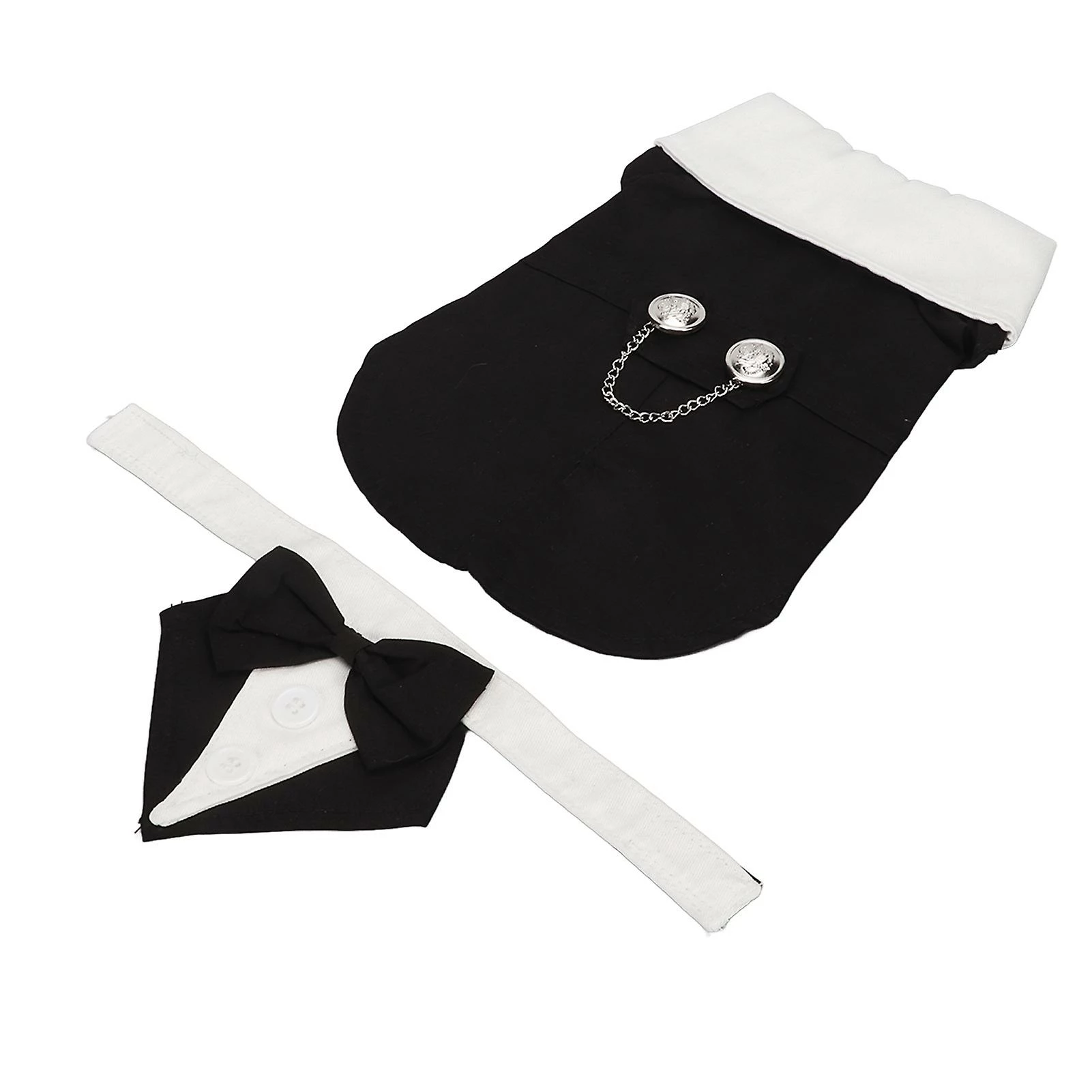 Unbranded Dog Suit Soft Breathable Fashionable Bow Tie Puppy Costume For Wedding Birthday Party Black 2 Unbranded Dog Suit Soft Breathable Fashionable Bow Tie Puppy Costume For Wedding Birthday Party Black – Image 2