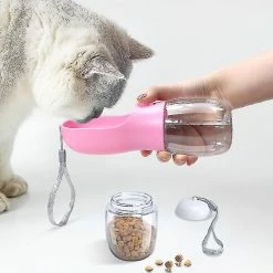 Unbranded Outdoor Eco-friendly Multifunctional Food Feeder Portable Pet Water Bottle Dog And Cat Livraison Gratuite -Pet Soin 688128356 max
