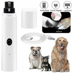 Unbranded Pet Dog Cat Grinçant à Ongles électrique Avec Tondeuse à Led Léger Outil De Tondeuse
