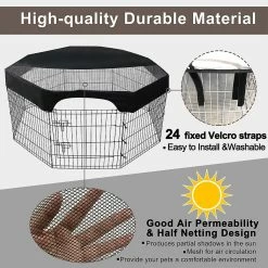 Unbranded Pet Playpen Cover Dog Playpen Mesh-top Cover Outdoor Pet Escape Prevent Accs 8 Unbranded Pet Playpen Cover Dog Playpen Mesh-top Cover Outdoor Pet Escape Prevent Accs -Pet Soin 690997318 max