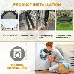 Unbranded Pet Playpen Cover Dog Playpen Mesh-top Cover Outdoor Pet Escape Prevent Accs 9 Unbranded Pet Playpen Cover Dog Playpen Mesh-top Cover Outdoor Pet Escape Prevent Accs -Pet Soin 690997398 max