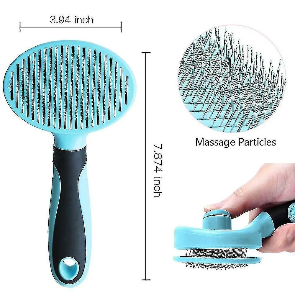 Unbranded Cat Brush Soft Dog Grooming Tool Supprime Le Sous-poil Lâche Autonettoyant 2 Unbranded Cat Brush Soft Dog Grooming Tool Supprime Le Sous-poil Lâche Autonettoyant – Image 2