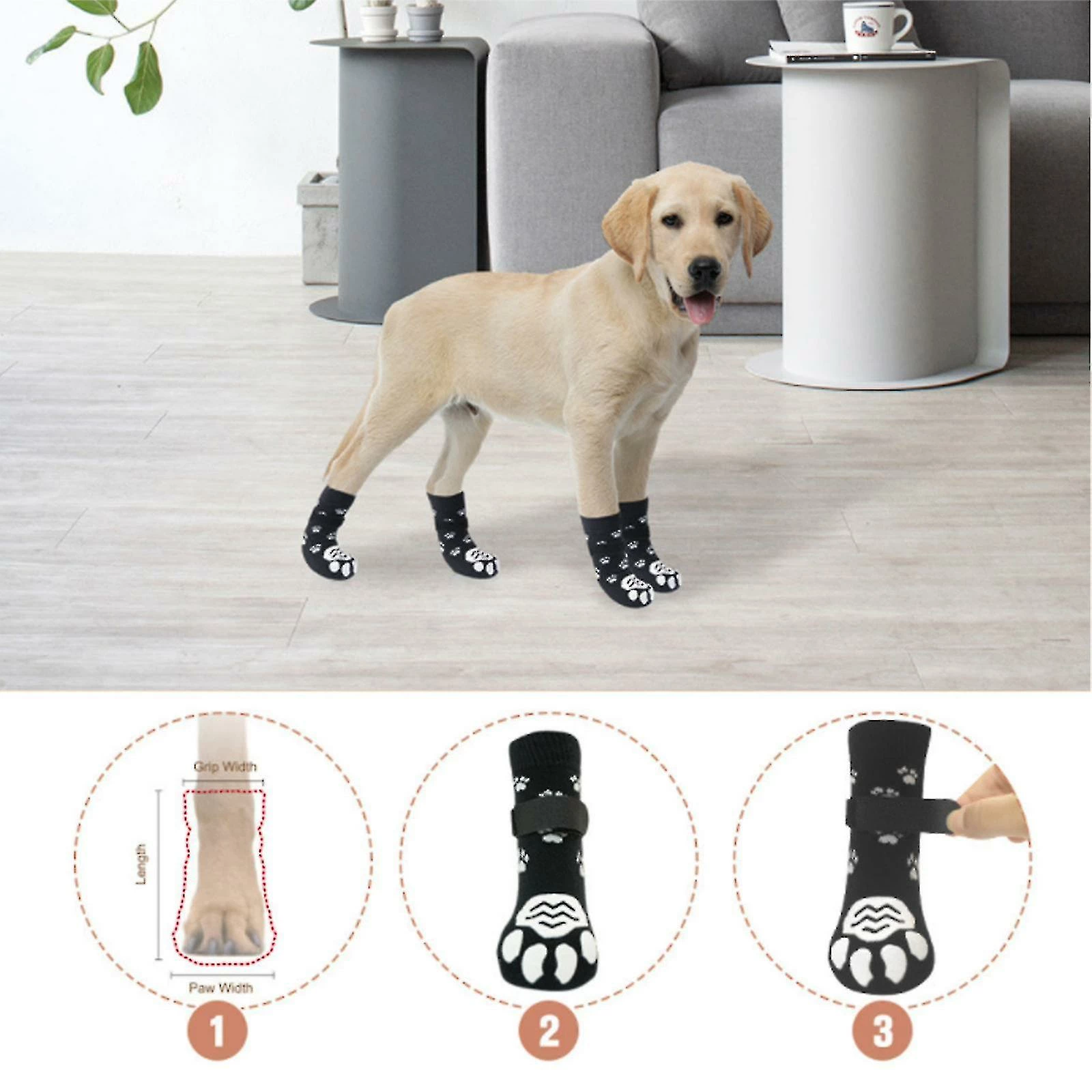 Unbranded 2pairs Imperméables à L’eau Winter Pet Dog Shoes, 8pcs Anti-dérapant Rain Snow Boots Chaussures Épais Chaud Pour Les Petits Chats Puppy Dogs Chaussettes 4 Unbranded 2pairs Imperméables à L’eau Winter Pet Dog Shoes, 8pcs Anti-dérapant Rain Snow Boots Chaussures Épais Chaud Pour Les Petits Chats Puppy Dogs Chaussettes – Image 4