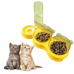 Unbranded Pet Feeder Alimentation En Eau Potable Remplissage Automatique D’eau Cat Dog Double Bowl -Pet Soin 695026451 max