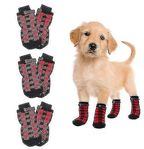 Daka Chaussettes Antidérapantes Pour Chiens 2 Paires Soft Adjustable Paw Protection Dog Grip Chaussettes Avec Sangle De Contrôle De Traction 1 Daka Chaussettes Antidérapantes Pour Chiens 2 Paires Soft Adjustable Paw Protection Dog Grip Chaussettes Avec Sangle De Contrôle De Traction