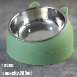 Daka Cat Dog Bowl 15 Degrés Surélevé En Acier Inoxydable Cat Bowls Sauvegarde Cou Puppy Cat 8 Daka Cat Dog Bowl 15 Degrés Surélevé En Acier Inoxydable Cat Bowls Sauvegarde Cou Puppy Cat -Pet Soin 700138536 max
