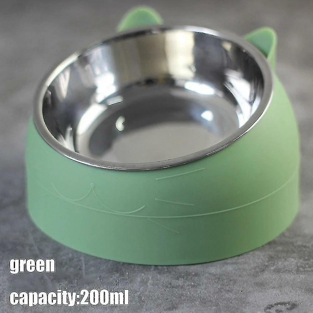 Daka Cat Dog Bowl 15 Degrés Surélevé En Acier Inoxydable Cat Bowls Sauvegarde Cou Puppy Cat 4 Daka Cat Dog Bowl 15 Degrés Surélevé En Acier Inoxydable Cat Bowls Sauvegarde Cou Puppy Cat – Image 4