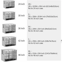 Unbrand Housse De Cage Pour Chien - Housse De Chenil En Polyester Durable Universal Fit For Wire Dog Crate -Pet Soin 701414884 max