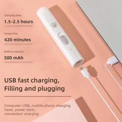 Sevenprin Pet Led Nail Grinder Dog Cat Paws Electric Grooming Trimmer Grinding Clipper File Pedicure Tool Usb Rechargeable -Pet Soin 703505528 max