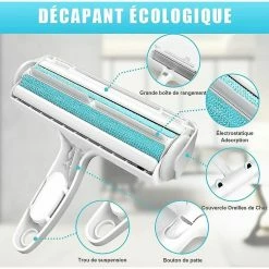 Unbranded Pet Hair Remover Brush Cat Dog - Hair Remover - Brosse De Nettoyage, Dissolvant De Poils Réutilisable Rouleau Hair Pickerblue 7 Unbranded Pet Hair Remover Brush Cat Dog - Hair Remover - Brosse De Nettoyage, Dissolvant De Poils Réutilisable Rouleau Hair Pickerblue -Pet Soin 708849488 max
