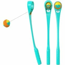 Unbranded Throw It Dog Ball Launcher Puppy Ball Thrower Blue Rubber Mains Libres Ramasser Et Lancer, Balles Moyennes Pour Chiens