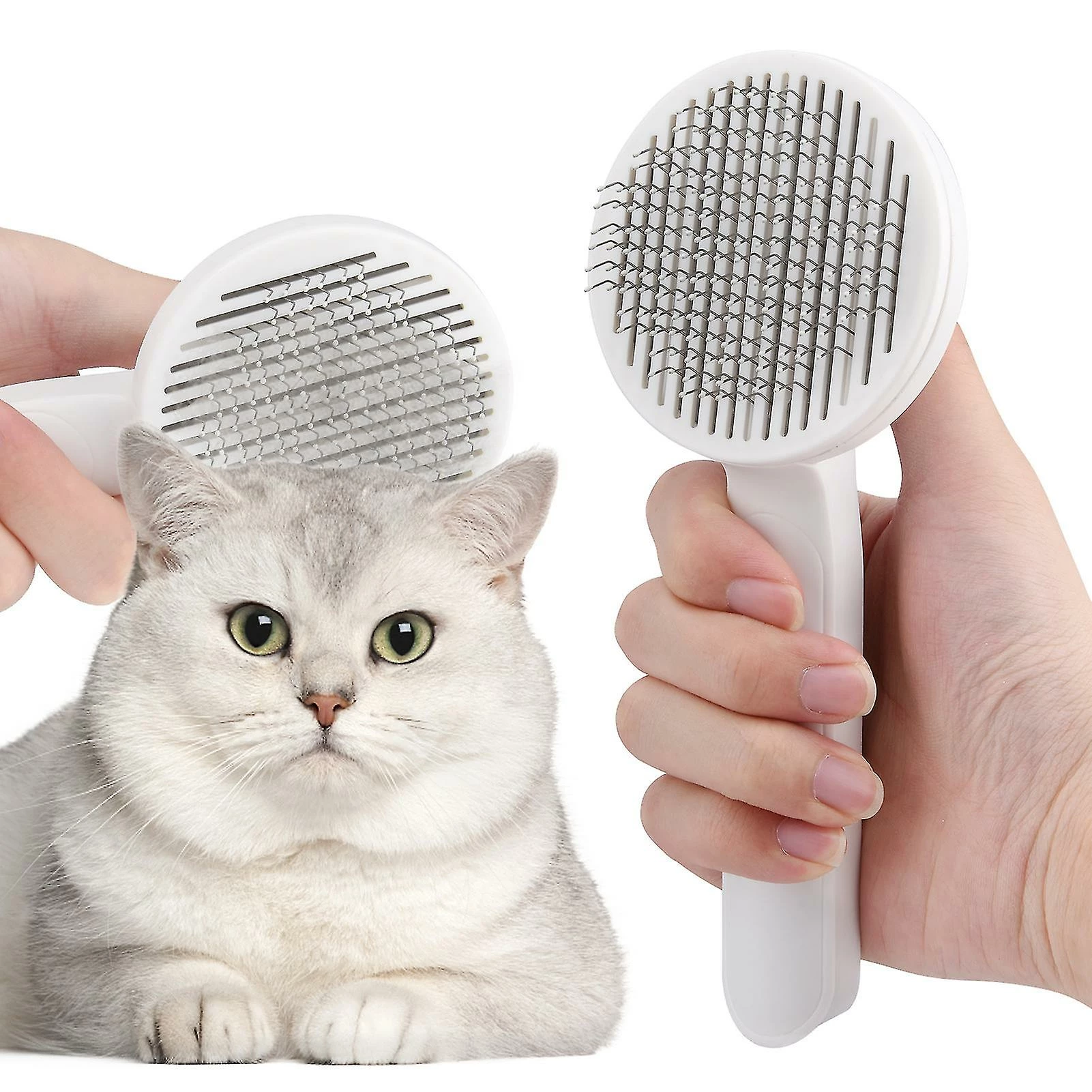 Unbranded Peigne De Chat Durable Pour Le Toilettage Push Button Dog Brush Shedding Tool Pet Supply,11 2 Unbranded Peigne De Chat Durable Pour Le Toilettage Push Button Dog Brush Shedding Tool Pet Supply,11 – Image 2