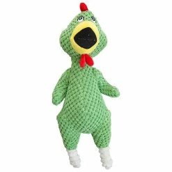 Unbranded Chewing Dog Toy Squeaky Screaming Chicken Pet Supplies Interactif Réduire Le Stress,vert,11