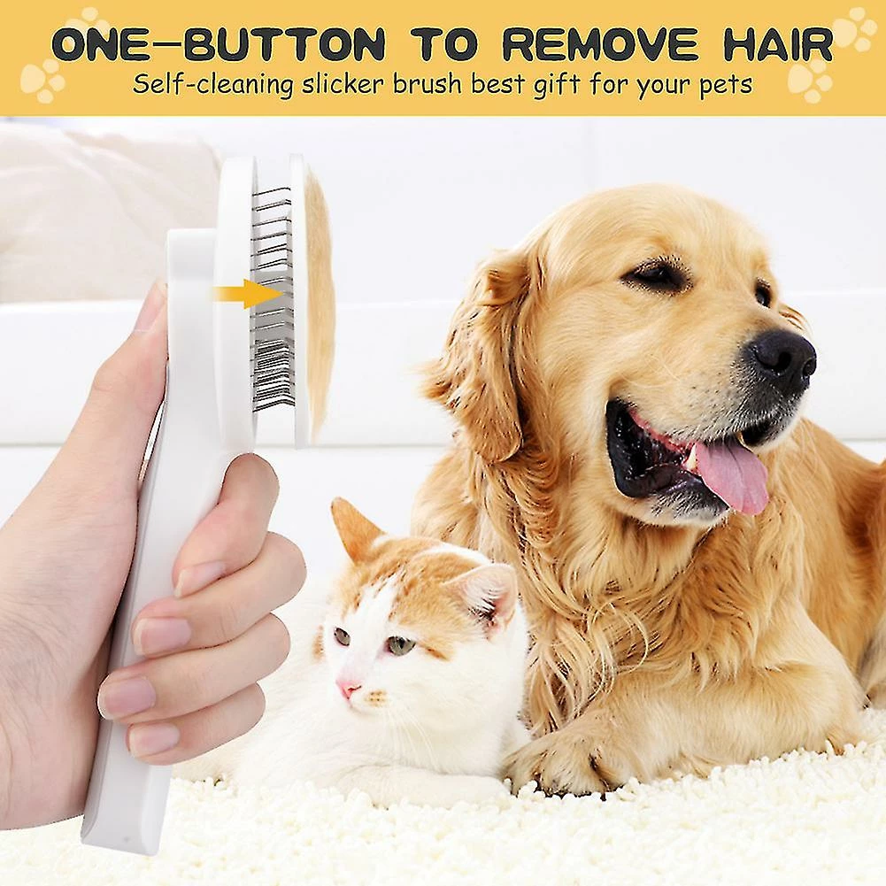 Unbranded Peigne De Chat Durable Pour Le Toilettage Push Button Dog Brush Shedding Tool Pet Supply,11 5 Unbranded Peigne De Chat Durable Pour Le Toilettage Push Button Dog Brush Shedding Tool Pet Supply,11 – Image 5