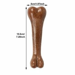 Unbranded Dog Chew Toy Dents Grinding Fun Stress Relief Soins Dentaires Interactifs Forme Osseuse, 18.5cm / 7.28inch, Marron, 11 -Pet Soin 708884648 max