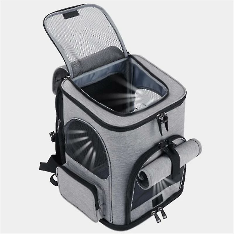 Unbranded Pliable Pet Bag Carrier Backpack Dog Cat Carrier Outdoor Travel Packbag Portable Zipper Mesh Pet Out Bag Cat Backpack Breath 4 Unbranded Pliable Pet Bag Carrier Backpack Dog Cat Carrier Outdoor Travel Packbag Portable Zipper Mesh Pet Out Bag Cat Backpack Breath – Image 4