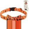 Unbranded Pet Halloween Ties - Soft Halloween Dog Ties And Bows With Bow Tie Bell | Halloween Collar For Dogs Ghost Pumpkin Pet Costume For Small Medium Puppy D