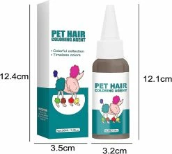 Unbranded Cat Dog Professional Pet Stain, Hair Dye Cream Coloring Agent, Safe Hair Dye, Pet Grooming Hair Coloring Dyes Pigment Agent Suppliesgray Brown -Pet Soin 713462780 max