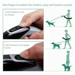 Unbranded 5m Heavy Duty Pet Dog Automatique Rétractable Traction Corde De Marche Laisse -Pet Soin 714333871 max