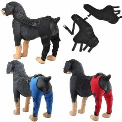 Unbranded Dog Elbow Brace Protector Pads Pet Dog Hind Legs Protector Adjustable Dogs Knee Brace Leg Support_h