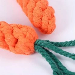 ShuFu 3pcs Carrot Biting Rope Pet Toy Dog Bite Resistant Braided Cotton Rope Grinding Teeth To Relieve Boredom Knots 5 ShuFu 3pcs Carrot Biting Rope Pet Toy Dog Bite Resistant Braided Cotton Rope Grinding Teeth To Relieve Boredom Knots -Pet Soin 717864797 max