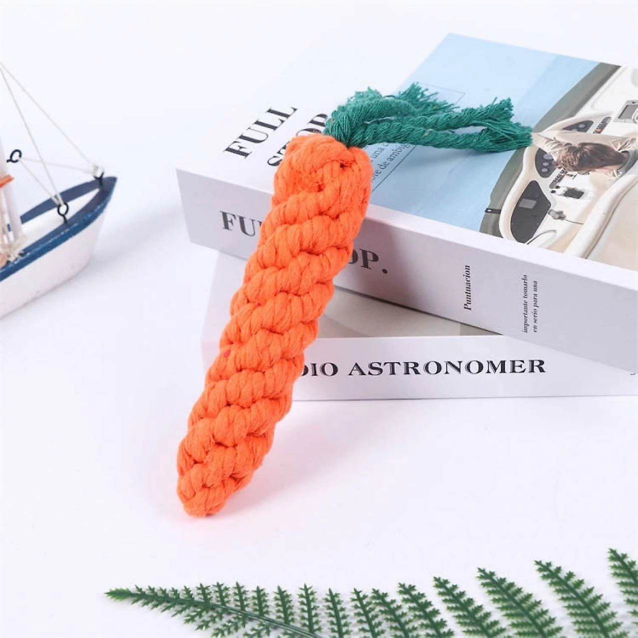 ShuFu 3pcs Carrot Biting Rope Pet Toy Dog Bite Resistant Braided Cotton Rope Grinding Teeth To Relieve Boredom Knots 4 ShuFu 3pcs Carrot Biting Rope Pet Toy Dog Bite Resistant Braided Cotton Rope Grinding Teeth To Relieve Boredom Knots – Image 4