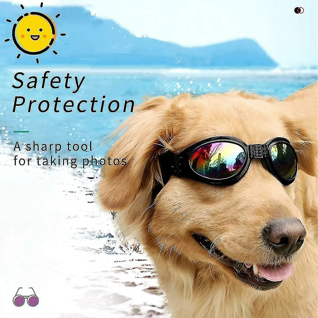 Unbranded Dog Sunglasses Dog Goggles, Dog Uv Protection Goggles, Summer Sunglasses Windproof Dog Sung Z 3 Unbranded Dog Sunglasses Dog Goggles, Dog Uv Protection Goggles, Summer Sunglasses Windproof Dog Sung Z – Image 3