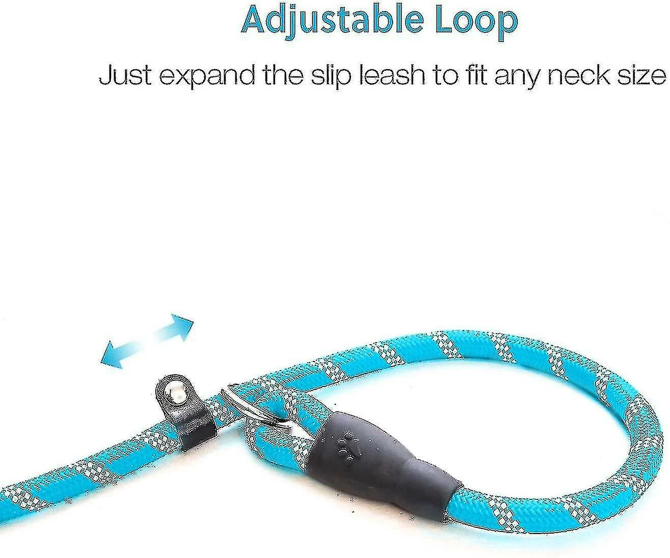 Unbranded Dog Training Slip Leash, Dog Slip Lead, Puppy Obedience Recall Training Lead, 6 Ft Long, Heavy Duty Rope With Reflective Design, Comfortable , F Z 3 Unbranded Dog Training Slip Leash, Dog Slip Lead, Puppy Obedience Recall Training Lead, 6 Ft Long, Heavy Duty Rope With Reflective Design, Comfortable , F Z – Image 3