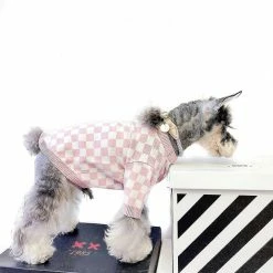 Unbranded Pet Dog Cat Vêtements Français Fighting Schnauzer Teddy Puppet British Short Pink Girly Wind Pull En Damier -Pet Soin 718729835 max