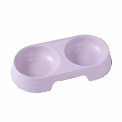 Unbranded Double Pet Bowl Dog Food Water Feeder Acier Inoxydable Pet Drinking Dish Feeder Dog Bowl Cat Puppy Feeding Dog Food Bowl Fournitures