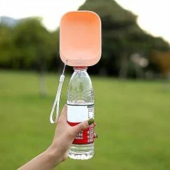 Unbranded Portable Pet Dog Water Bottle Drinking Water Feeder Dog Cat Outdoor Water Bowl Bottle Pet Supplies, Cg -Pet Soin 721070728 max