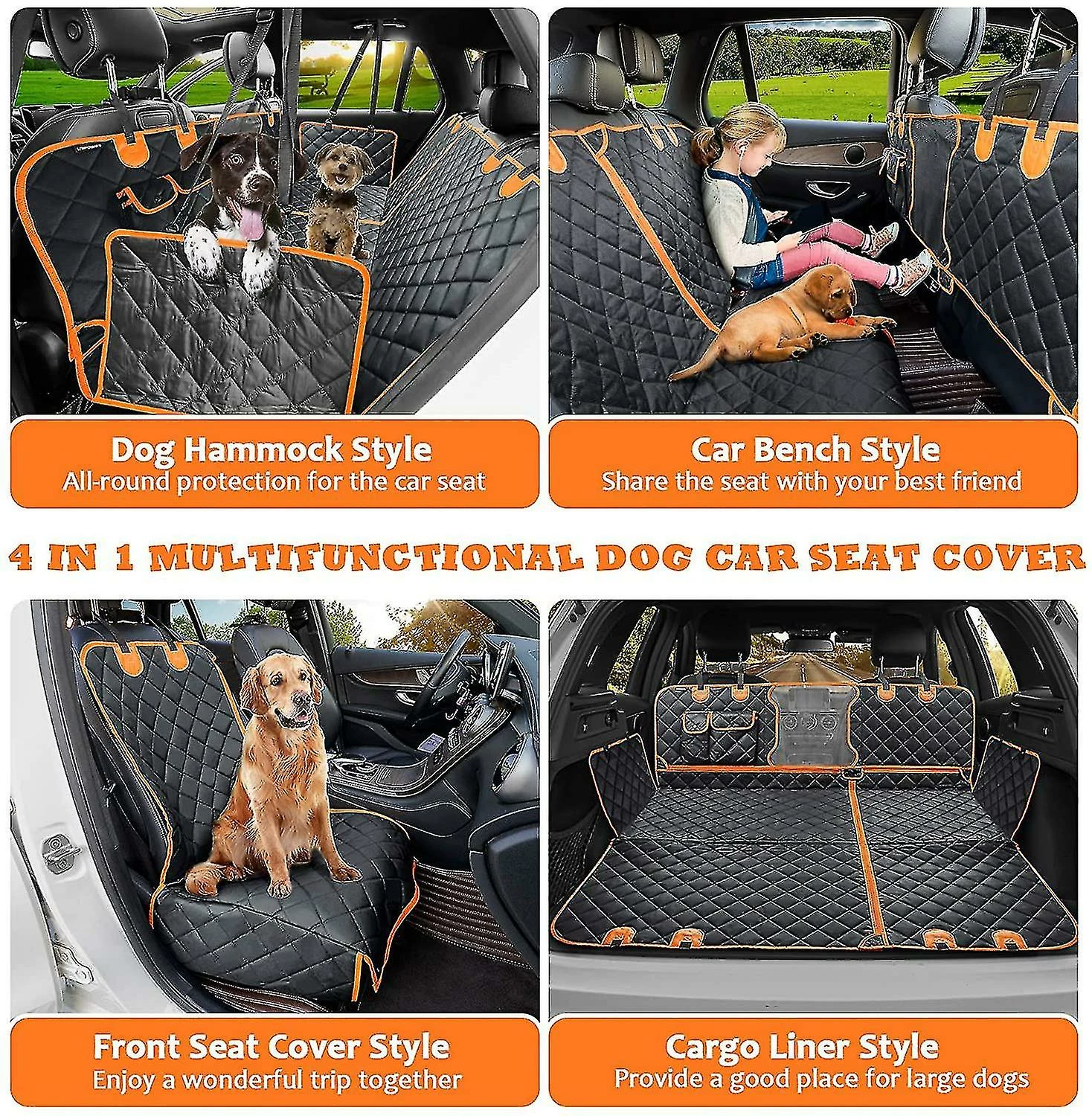 Unbranded 4-in-1 Convertible Dog Car Seat Cover 100% Dog Seat Cover Nonslip Dog Ock 600d Pet Sea 2 Unbranded 4-in-1 Convertible Dog Car Seat Cover 100% Dog Seat Cover Nonslip Dog Ock 600d Pet Sea – Image 2