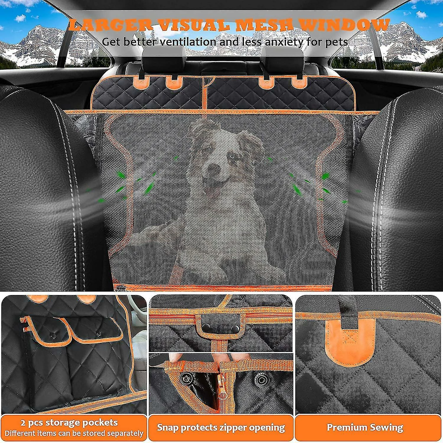 Unbranded 4-in-1 Convertible Dog Car Seat Cover 100% Dog Seat Cover Nonslip Dog Ock 600d Pet Sea 4 Unbranded 4-in-1 Convertible Dog Car Seat Cover 100% Dog Seat Cover Nonslip Dog Ock 600d Pet Sea – Image 4