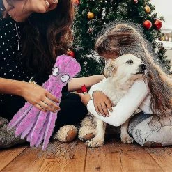 Conly Dog Squeaky Toys Octopus - Peluche Pour Chiens Compatibles Avec La Dentition Du Chiot - -Pet Soin 723324317 max