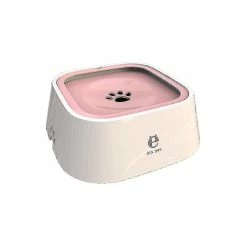 Unbranded Szcc-pet Dog Bowls Floating Not Wetting Mouth Cat Bowl No Spill Drinking Water Feeder Plastic Portable