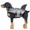 Unbranded Szcc Dog Life Jacket Pet Floatation Vest Dog Lifesaver Dog Life Preserver Pour La Sécurité Aquatique à La Piscine, Plage, Navigation De Plaisance Gris