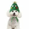 Unbranded Szcc Pet Santa Hat Pour ChienDogadjustable Puppy Christmas Hat Holiday Dog Cat Santa Hat Kitten Mignon Doggie Kitten Tenue De Noël