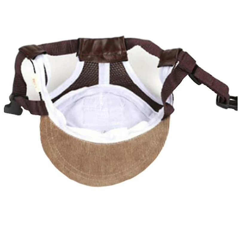 Unbranded Szcc Pet Dog Baseball Cap Sport Cap - Outdoor Hat Sun Protection Summer Cap For Small Medium Dog (petite Casquette, Marron) 3 Unbranded Szcc Pet Dog Baseball Cap Sport Cap - Outdoor Hat Sun Protection Summer Cap For Small Medium Dog (petite Casquette, Marron) – Image 3