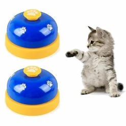 Luluzhu Cloche Pour Animaux De Compagnie, 2 Pack Metal Bell Dog Training Avec Fonds En Caoutchouc Antidérapants Cloche De Porte Pour Chien Pour PotTy Training Ring Pet Tool Dispositif De Communication Pour -Pet Soin 729344446 max