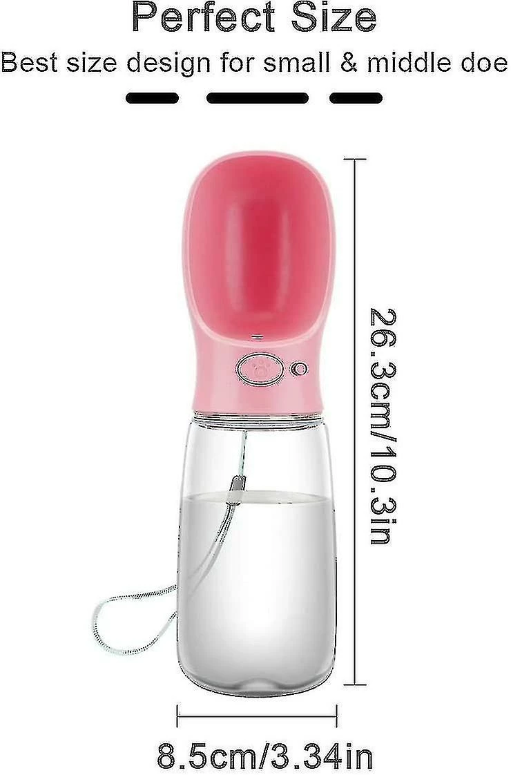 Luluzhu Bouteille D’eau Portable Pour Chien, 550ml Dog Walking Travel Bottle Puppy Water Leakproof Water 3 Luluzhu Bouteille D’eau Portable Pour Chien, 550ml Dog Walking Travel Bottle Puppy Water Leakproof Water – Image 3