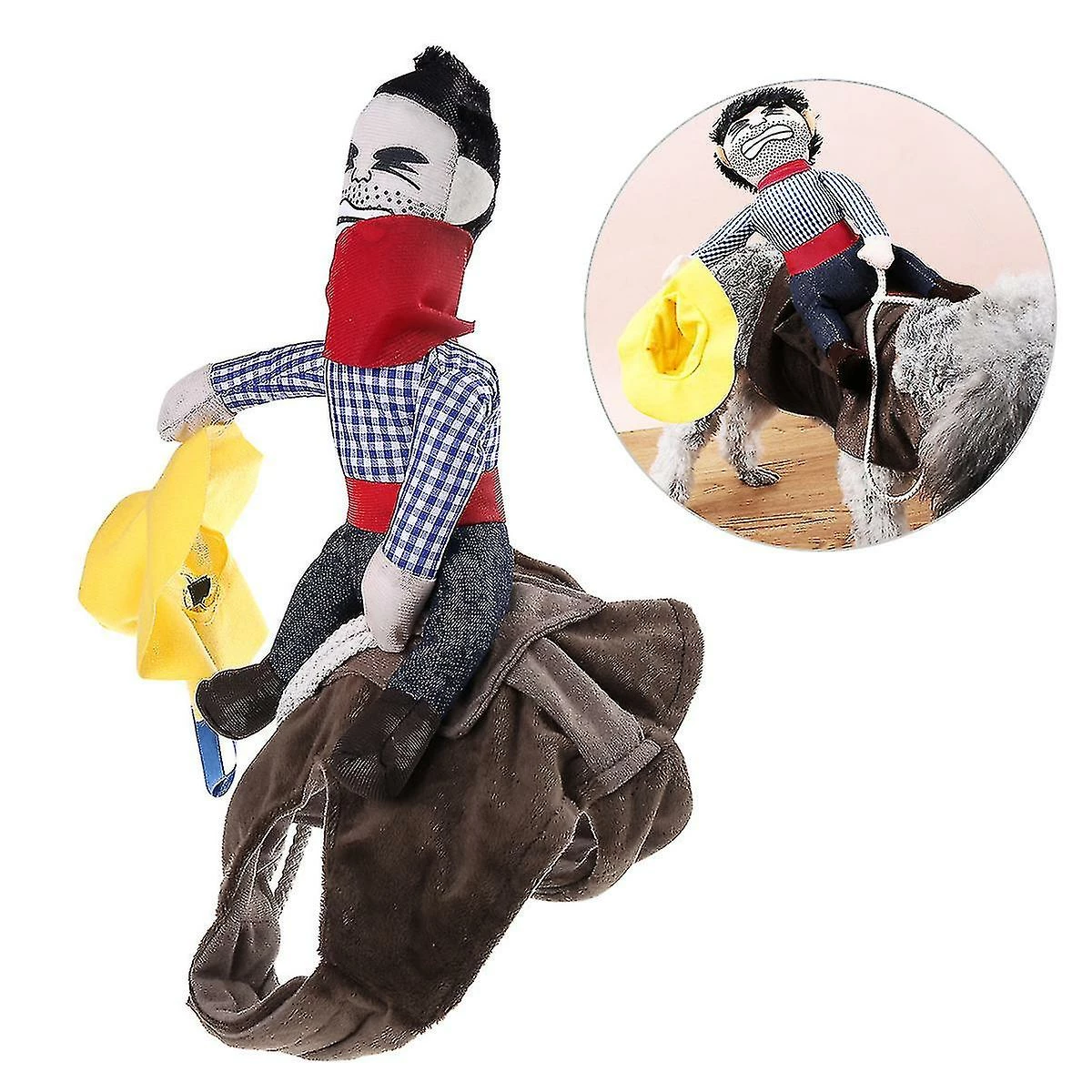 Unbranded Pet Costume Dog Costume Pet Suit Cowboy Rider Style - Taille S 1 Unbranded Pet Costume Dog Costume Pet Suit Cowboy Rider Style - Taille S