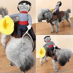 Unbranded Pet Costume Dog Costume Pet Suit Cowboy Rider Style - Taille S 3 Unbranded Pet Costume Dog Costume Pet Suit Cowboy Rider Style - Taille S -Pet Soin 729719223 max