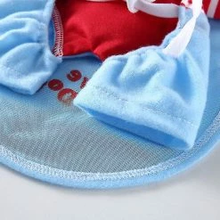 Unbranded Szcc Puppy Dog Pet Vêtements Hoodie Warm Puppy Automne Winter Coat Doggy Mode Jumpsuit Apparel Halloween Cosplay Striped Overalls -Pet Soin 729719427 max