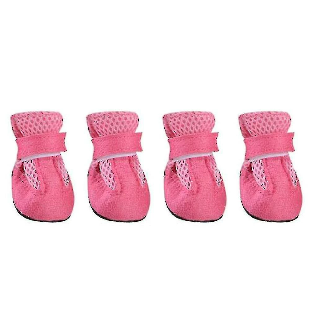 Luluzhu 4pcs Pet Cat Puppy Dog Shoe Mesh Anti Slip Paw Protect Booties Chaussures 1 Luluzhu 4pcs Pet Cat Puppy Dog Shoe Mesh Anti Slip Paw Protect Booties Chaussures