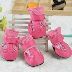 Luluzhu 4pcs Pet Cat Puppy Dog Shoe Mesh Anti Slip Paw Protect Booties Chaussures 6 Luluzhu 4pcs Pet Cat Puppy Dog Shoe Mesh Anti Slip Paw Protect Booties Chaussures -Pet Soin 731583839 max