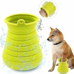 Luluzhu Pet Supplies Dog Paw Cleaner, Tout En Silicone, Massage Des Deux Côtés