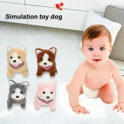 Unbranded Stimulation Toy Dog Avec Battery Powered Pechy Toy Walking Barking Singing Soft Durable Long Lasting Suit Pour Enfants -Pet Soin 733871904 max